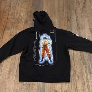 Primitive Skateboard X DragonBall Z Super Goku Ultra Instinct Hoodie -  Mens XL